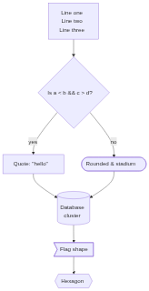 Chromium (ground truth) render of mermaid-11-flowchart-multiline-entities